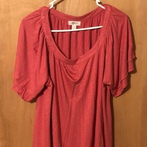 Style & Co plus size flutter sleeve top